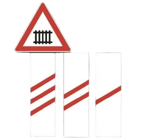 saobracajni znak Približavanje mestu ukrštanja puta i železničke pruge