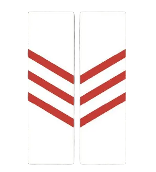 saobracajni znak 240 metara do prelaza puta preko železničke pruge